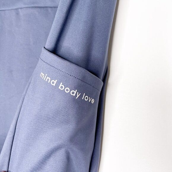 PEACE LOVE WORLD Crop Ruched Waist Leggings 1XP - Picture 4 of 10